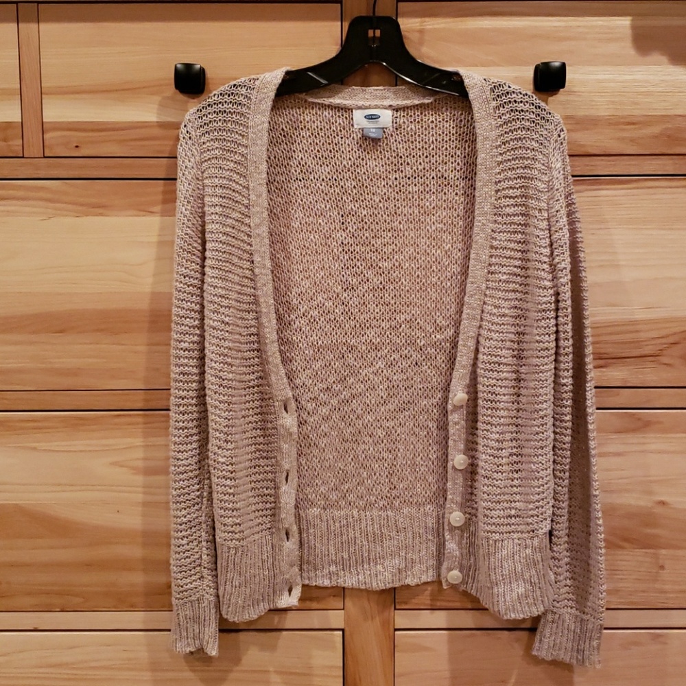 Old Navy Tan/Brown Knit Sweater Cardigan Size XS